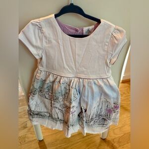 ☺️Disney Store Animators Mulan Princess White Fancy Party Dress size 3